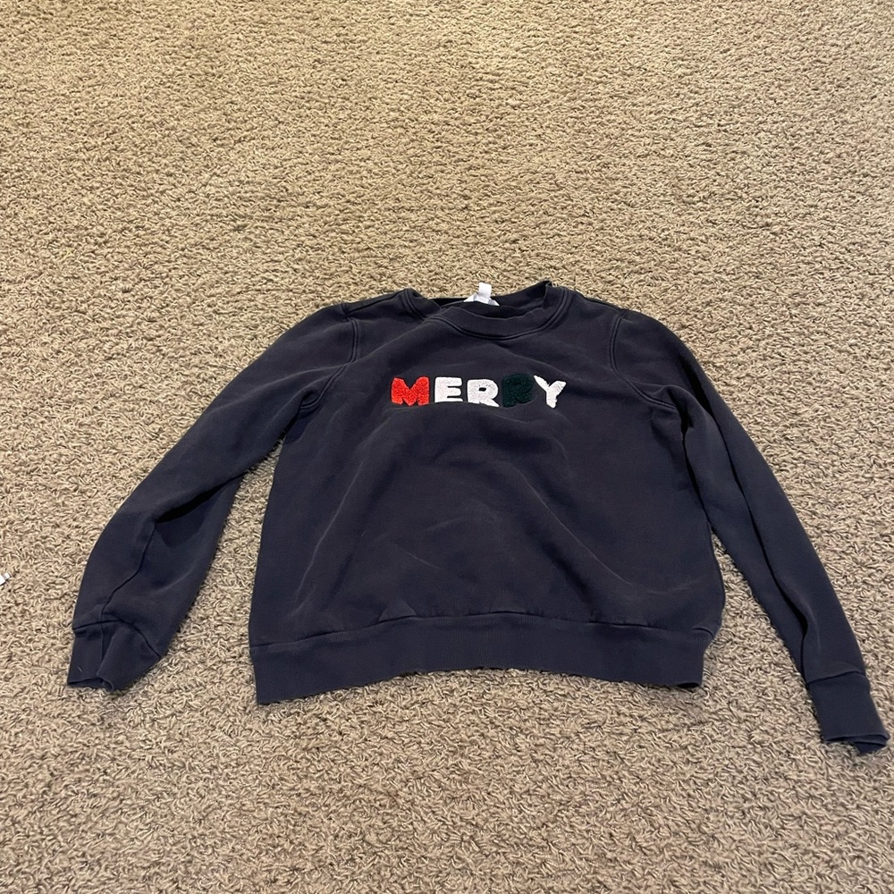 Navy blue Christmas crewneck